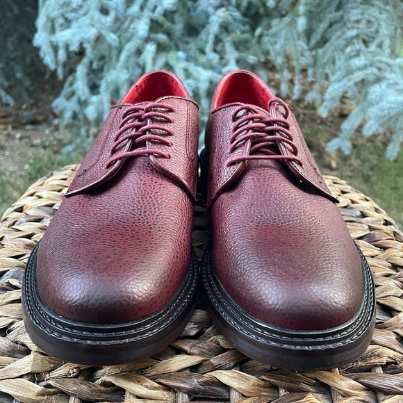 NEW Men’s Base London Maudslay Mod Scotch Leather Grain Derby Shoes.  Size 9 main image 4